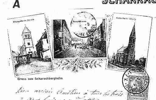 Ville de SCHARRACHBERGHEIM Carte postale ancienne