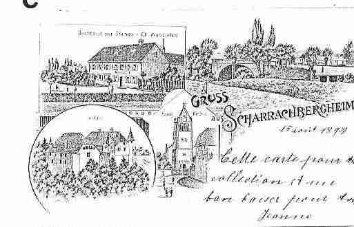 Ville de SCHARRACHBERGHEIM Carte postale ancienne