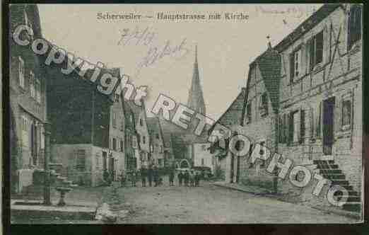 Ville de SCHERWILLER Carte postale ancienne