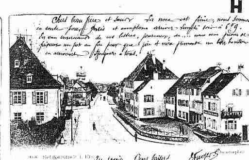 Ville de SELESTAT Carte postale ancienne