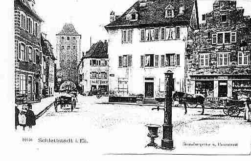 Ville de SELESTAT Carte postale ancienne