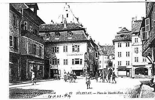 Ville de SELESTAT Carte postale ancienne