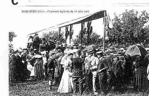 Ville de SONGEONS Carte postale ancienne