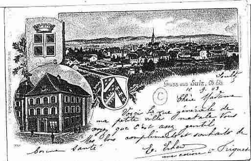 Ville de SOULTZ Carte postale ancienne