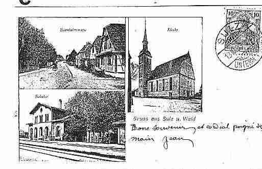 Ville de SOULTZSOUSFORETS Carte postale ancienne