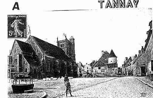 Ville de TANNAY Carte postale ancienne