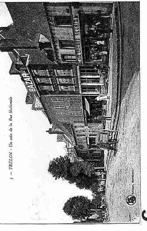 Ville de TRELON Carte postale ancienne