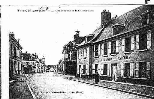 Ville de TRIECHATEAU Carte postale ancienne