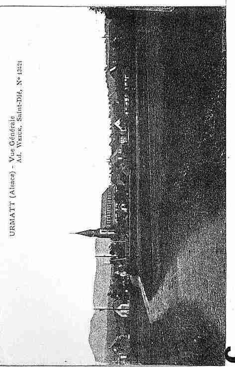 Ville de URMATT Carte postale ancienne