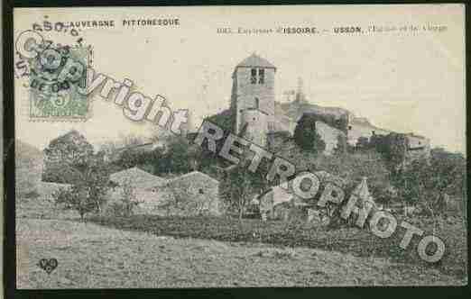 Ville de USSON Carte postale ancienne