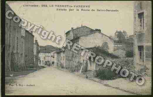Ville de VERNETLAVARENNE Carte postale ancienne Ville de VERNETLAVARENNE Carte postale ancienne