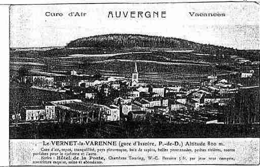 Ville de VERNETLAVARENNE Carte postale ancienne