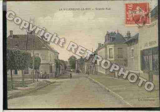 Ville de VILLENEUVELESSABLONSETLEROY Carte postale ancienne