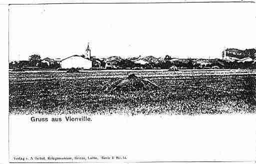 Ville de VIONVILLE Carte postale ancienne