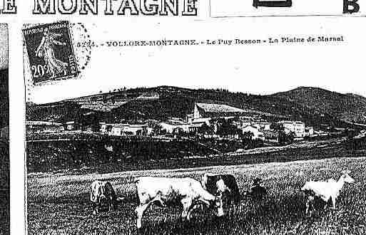 Ville de VOLLOREMONTAGNE Carte postale ancienne