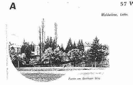 Ville de WALDWISSE Carte postale ancienne