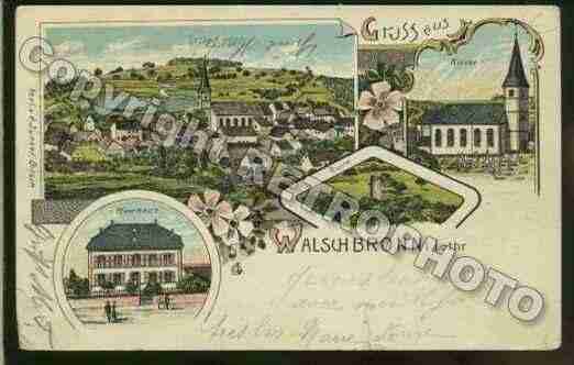 Ville de WALSCHBRONN Carte postale ancienne