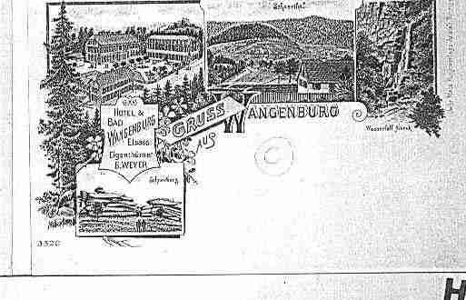 Ville de WANGENBOURGENGENTHAL Carte postale ancienne