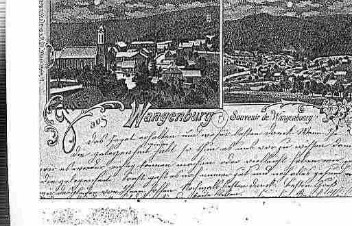 Ville de WANGENBOURGENGENTHAL Carte postale ancienne