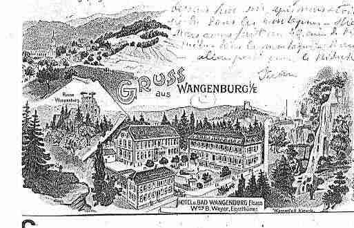 Ville de WANGENBOURGENGENTHAL Carte postale ancienne