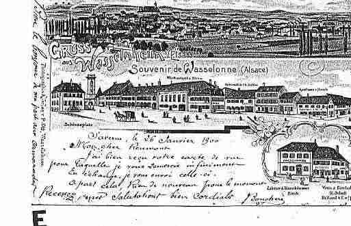 Ville de WASSELONNE Carte postale ancienne