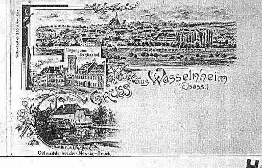 Ville de WASSELONNE Carte postale ancienne