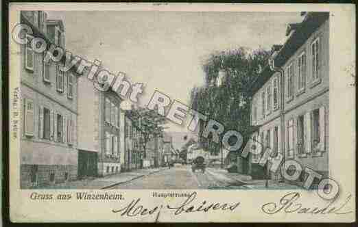 Ville de WINTZENHEIM Carte postale ancienne