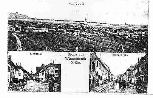 Ville de WINTZENHEIM Carte postale ancienne