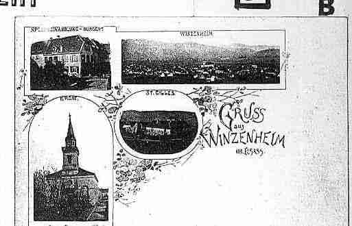 Ville de WINTZENHEIM Carte postale ancienne