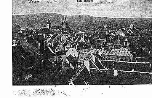 Ville de WISSEMBOURG Carte postale ancienne