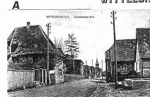 Ville de WITTELSHEIM Carte postale ancienne