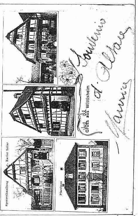 Ville de WITTISHEIM Carte postale ancienne
