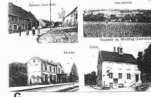 Ville de WOELFLINGLESSARGUEMINES Carte postale ancienne Ville de WOELFLINGLESSARGUEMINES Carte postale ancienne