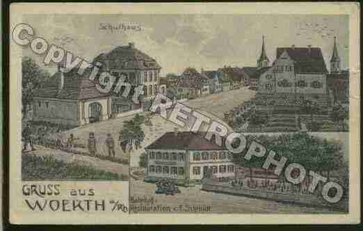 Ville de WOERTH Carte postale ancienne