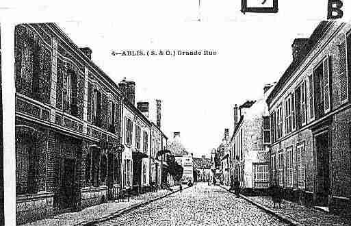 Ville de ABLIS Carte postale ancienne