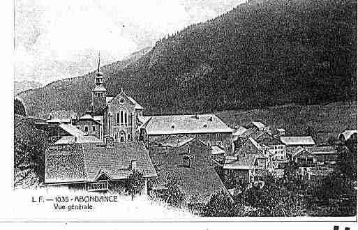 Ville de ABONDANCE Carte postale ancienne