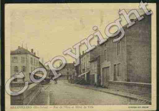 Ville de AILLEVILLERSETLYAUMONT Carte postale ancienne