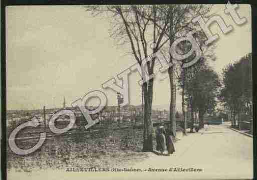 Ville de AILLEVILLERSETLYAUMONT Carte postale ancienne