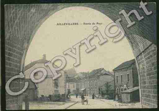 Ville de AILLEVILLERSETLYAUMONT Carte postale ancienne