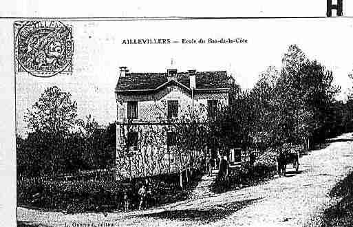 Ville de AILLEVILLERSETLYAUMONT Carte postale ancienne