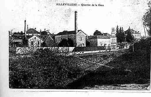 Ville de AILLEVILLERSETLYAUMONT Carte postale ancienne