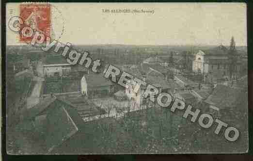 Ville de ALLINGES Carte postale ancienne