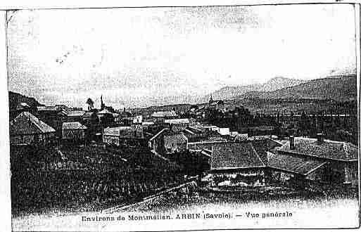 Ville de ARBIN Carte postale ancienne