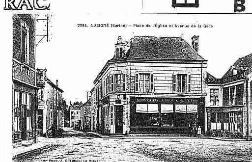 Ville de AUBIGNERACAN Carte postale ancienne