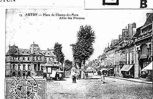 Ville de AUTUN Carte postale ancienne