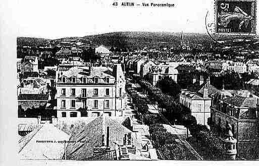 Ville de AUTUN Carte postale ancienne