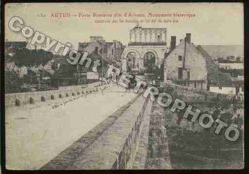 Ville de AUTUN Carte postale ancienne