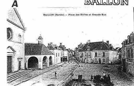 Ville de BALLON Carte postale ancienne