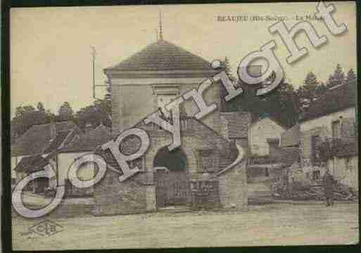 Ville de BEAUJEUSAINTVALLIERPIERREJUXETQUITTEUR Carte postale ancienne