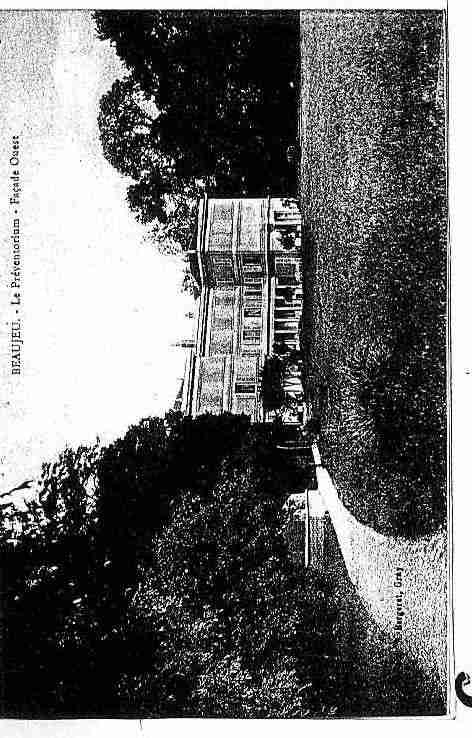 Ville de BEAUJEUSAINTVALLIERPIERREJUXETQUITTEUR Carte postale ancienne